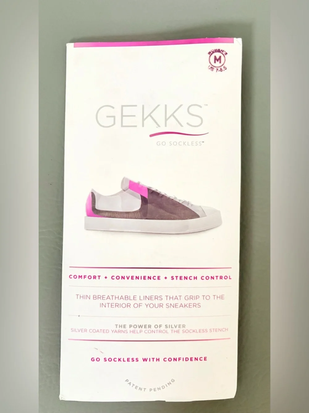 Gekks Women's No Show Non Slip Sock Liner Inserts Sneakers Shoes Medium US 7-8.5